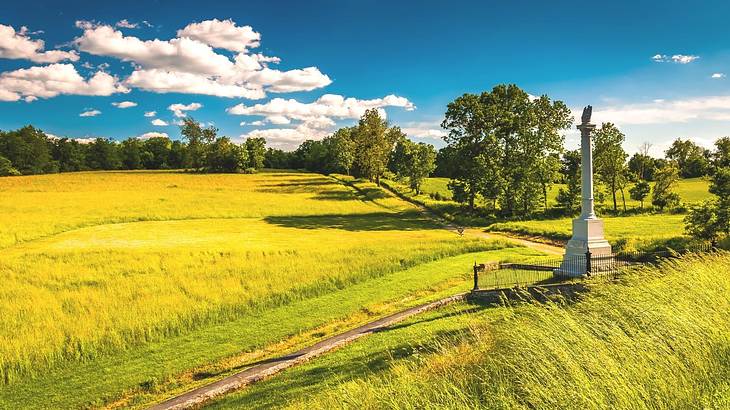 One of the famous landmarks in Maryland is Antietam National Battlefield