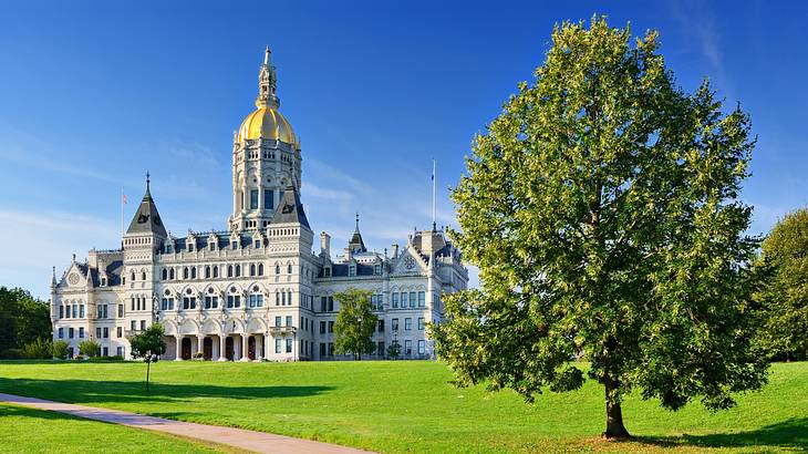 The Connecticut State Capital is one of the most famous Connecticut landmarks