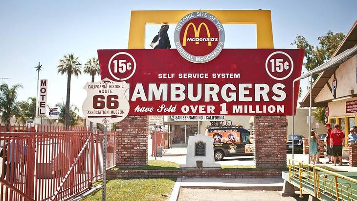 One of the fun things to do in San Bernardino, CA, is visiting the first McDonald's