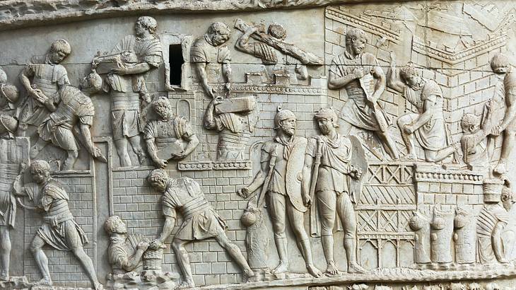 Detail, Trajan's Column, Rome, Italy