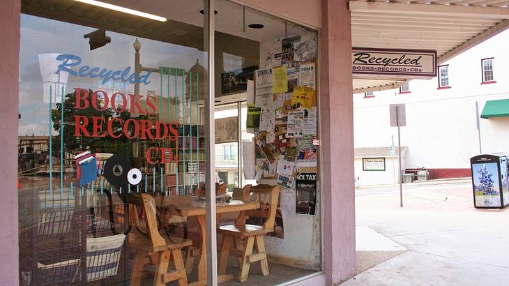 One of the fun things to do in Denton, TX, is shopping at Recycled Books