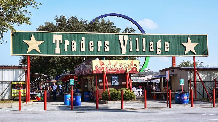 One of many fun things to do in Grand Prairie, TX, is shopping at Traders Village