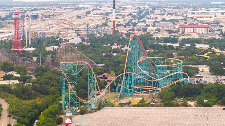 One of many fun things to do in Arlington, TX, is going to Six Flags One of many fun things to do in Arlington, TX, is going to Six Flags