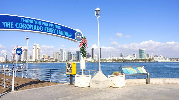 One of many fun San Diego date ideas is exploring Coronado Ferry Landing One of many fun San Diego date ideas is exploring Coronado Ferry Landing