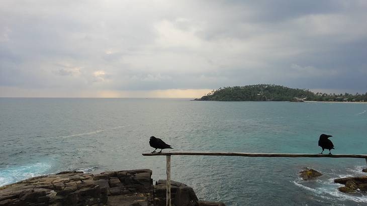 The view from Parrot Rock Bridge, Mirissa, Sri Lanka