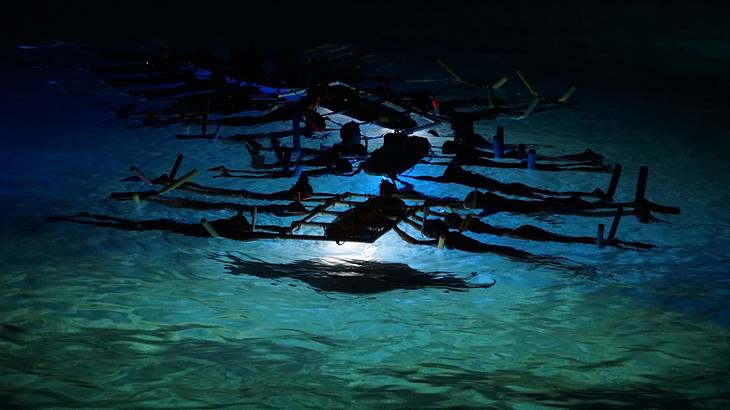 Night snorkeling is one of the best things to do in Kona, Hawaii