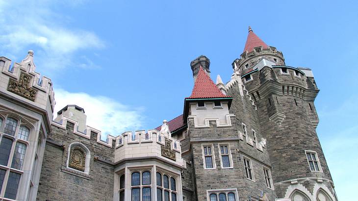 Gothic architecture on a mansion in Toronto, Ontario, Canada
