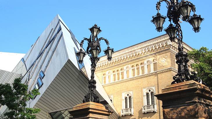 Museum architecture with modern and Victorian elements, Toronto, Ontario, Canada