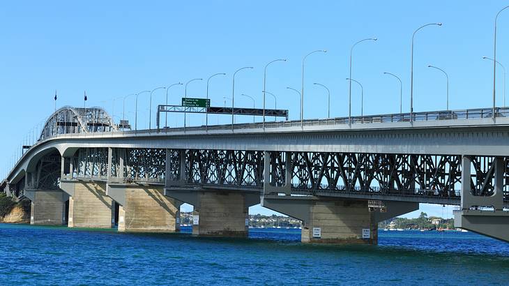 Bridge over water, Auckland, New Zealand