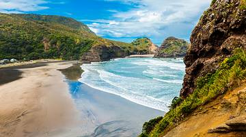 Beautiful Piha Beach, New Zealand