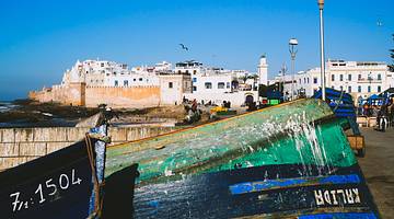 Old Town viewed from the fishing port in Essaouira, Morocco