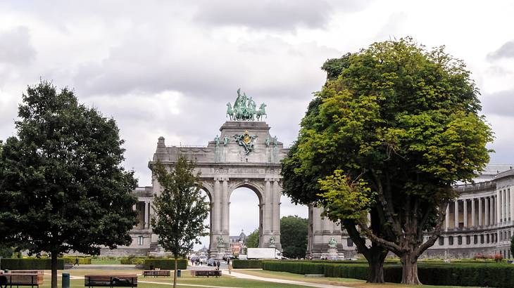The gate at Jubelpark in Brussels, Belgium