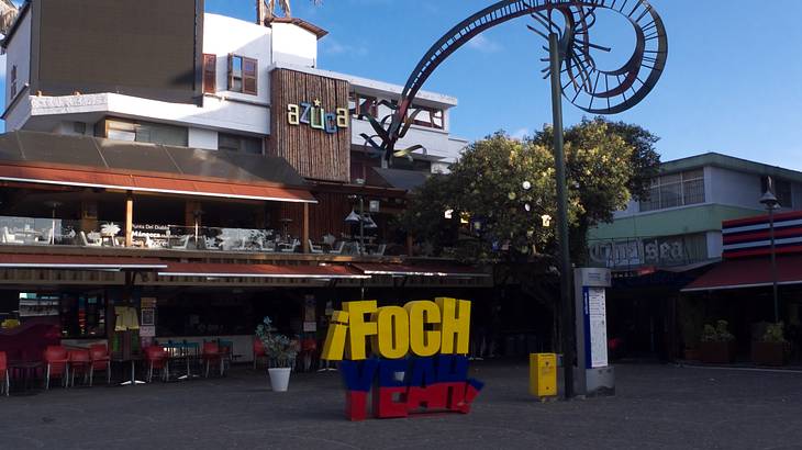 The neighbourhood of Plaza Foch in Quito, Ecuador