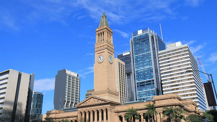 City Hall and the Museum of Brisbane