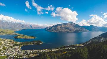 The view from the summit of Queenstown Hill, New Zealand