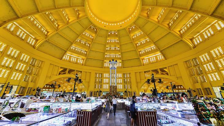 One of the best things to do in Phnom Penh, Cambodia, is visiting the Central Market