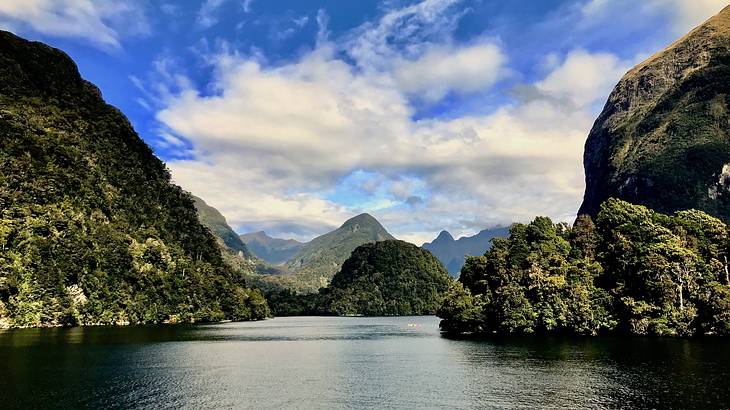 View of Doubtful Sound from a cruise ship, NZ
