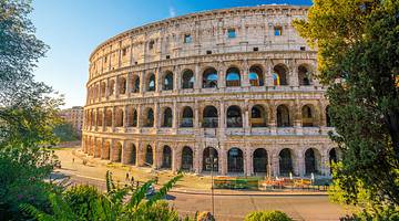 Magnificent view of the Colosseum, one of the most renowned landmarks in Italy