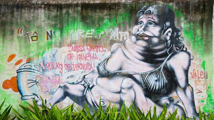 Colorful Graffiti Artwork in Rio de Janeiro, Brazil