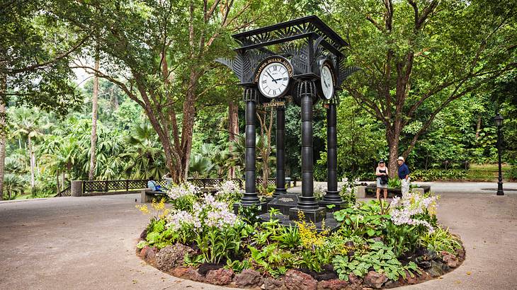 4 Day Singapore Itinerary - Clock Tower at Singapore Botanic Gardens