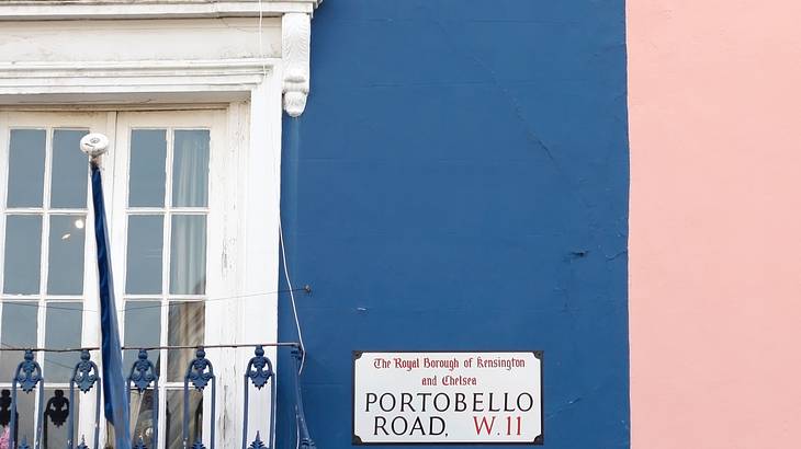 Portobello Road Sign in London, UK Portobello Road Sign in London, UK