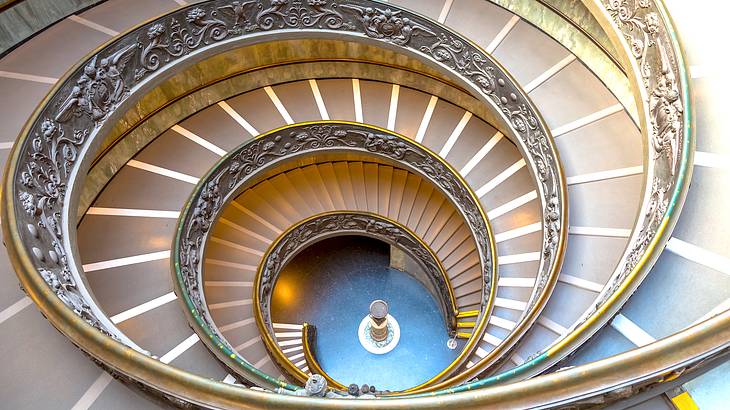 Winding Staircase, Vatican Museums, Vatican City, Rome, Italy