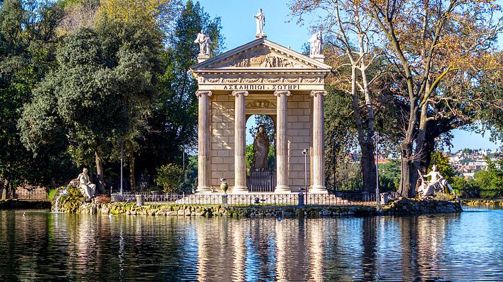 Temple of Asclepius, Villa Borghese Gardens, Rome, Italy