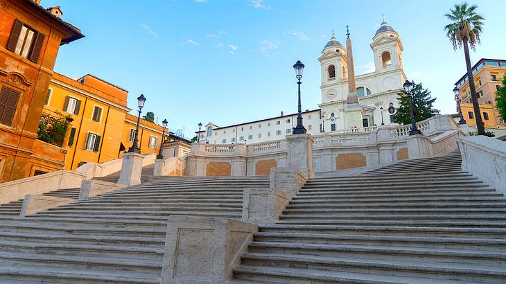 Spanish Steps, Trinita dei Monti Church, Rome, Italy