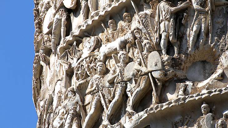 Detail, Trajan's Column, Rome, Italy