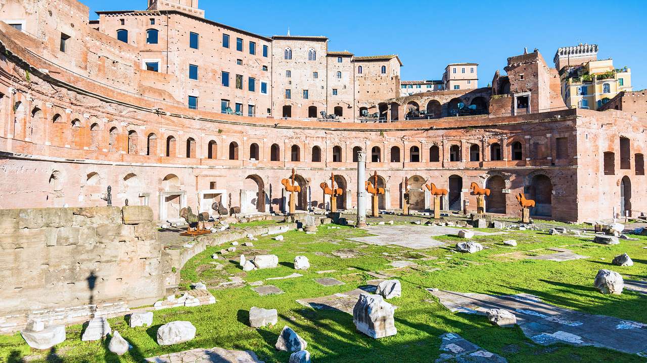 Roman Ruins, Trajan's Market, Rome, Italy