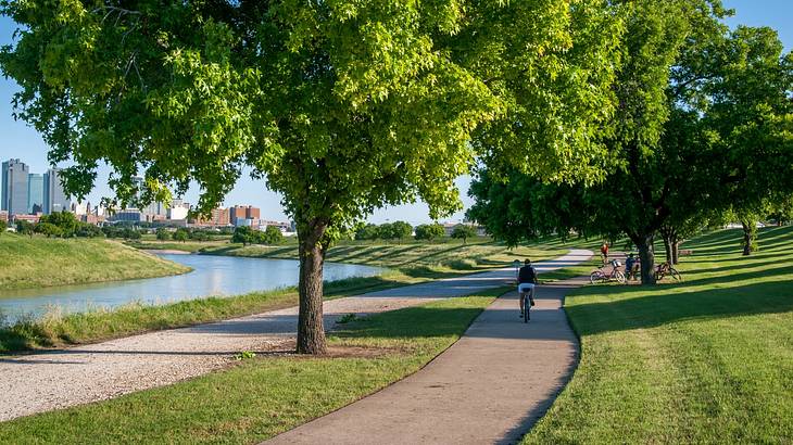 Visiting Trinity Park is one of the fun date ideas in Fort Worth, Texas