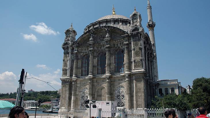 A view of Ortaköy Mosque from the water