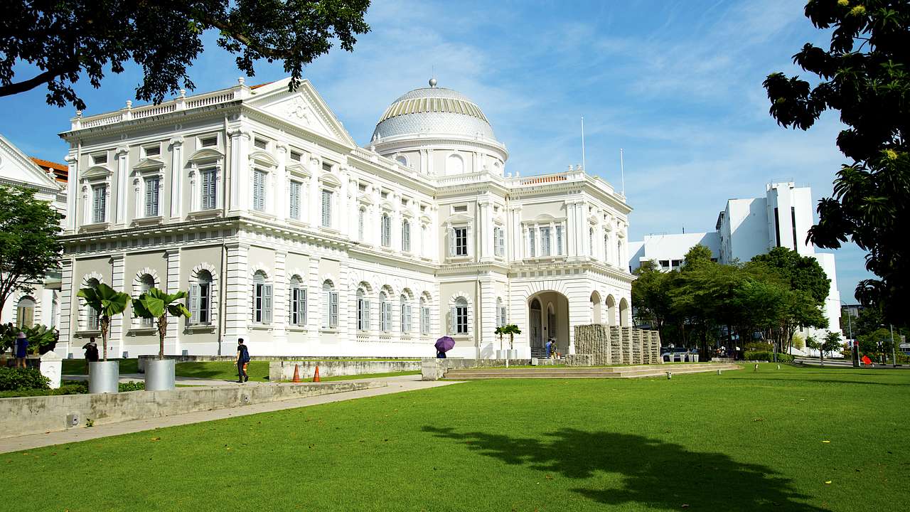 Outside of the National Museum of Singapore