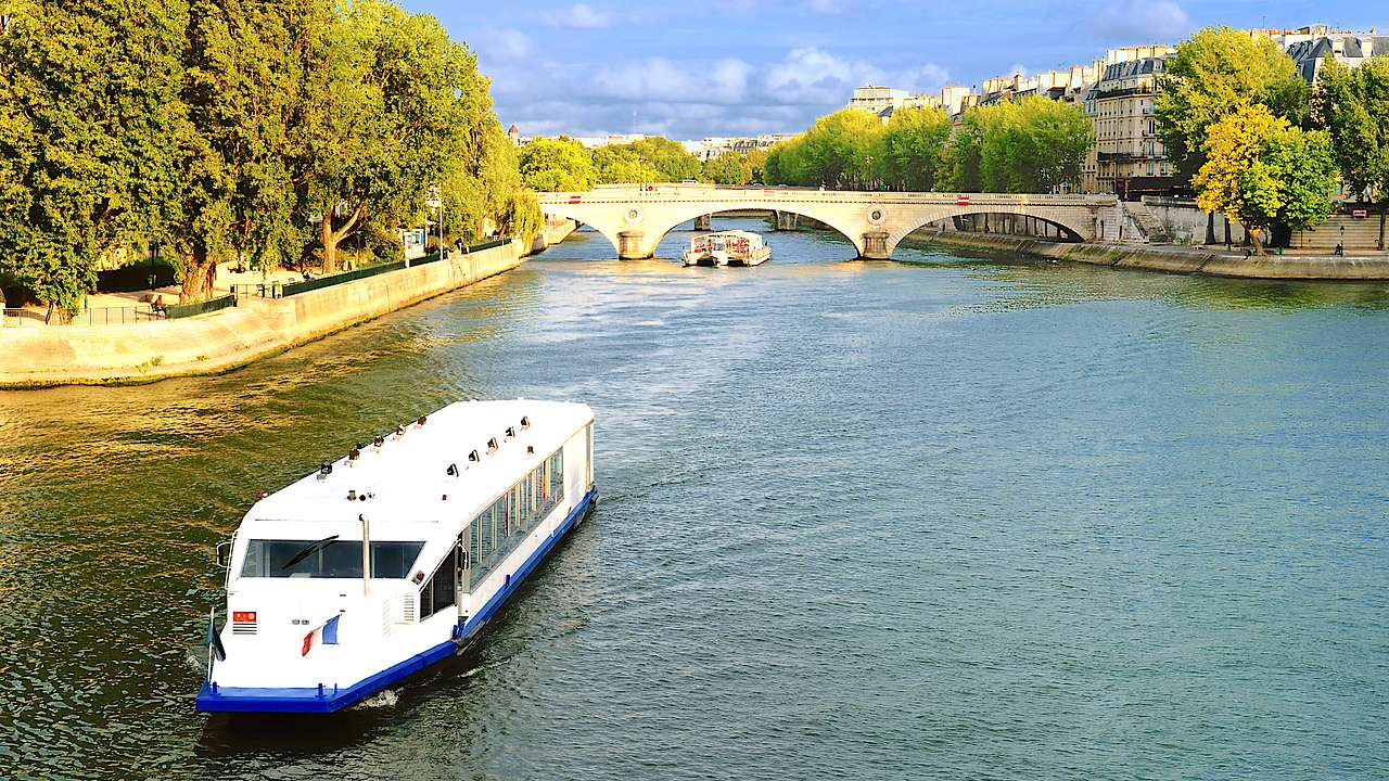 Boat Cruise, Seine River, Paris, France