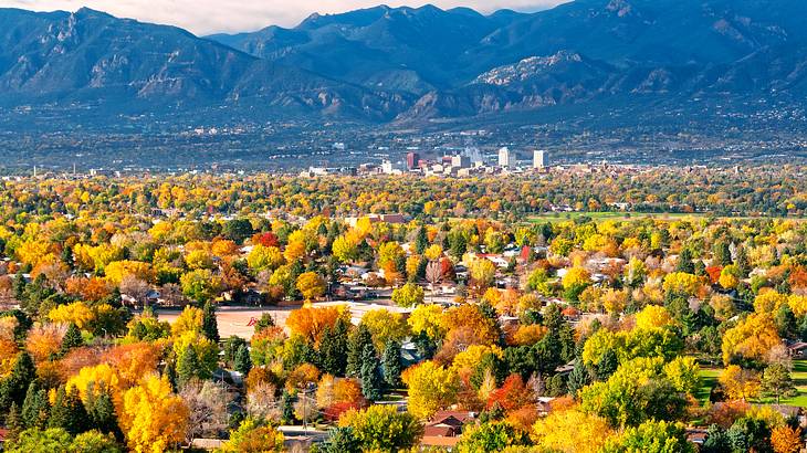 Fall is one of the best times to visit Colorado Springs to enjoy the nicest scenery