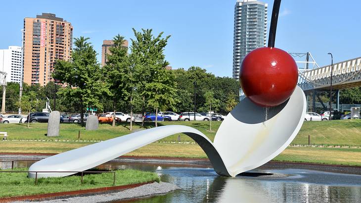 Seeing the Spoonbridge and Cherry is one of the fun date ideas in Minneapolis, MN
