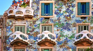 Balconies, Casa Batlló, Barcelona, Spain