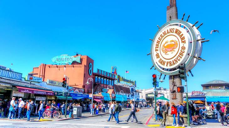 One of many fun San Francisco date ideas is exploring Fisherman's Wharf