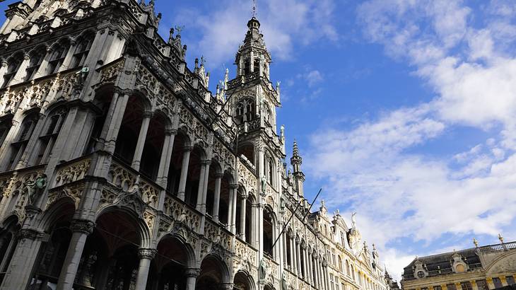 A neo-gothic style building on a sunny day