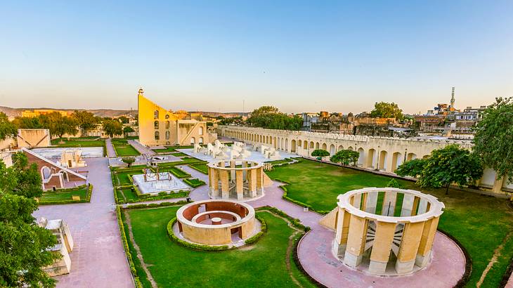 The astronomical instrument park, Jantar Mantar, in Delhi India