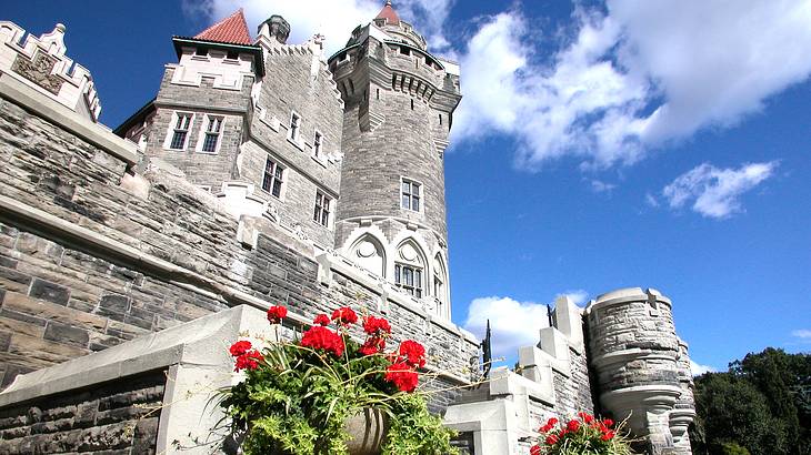 Gothic architecture on a mansion in Toronto, Ontario, Canada