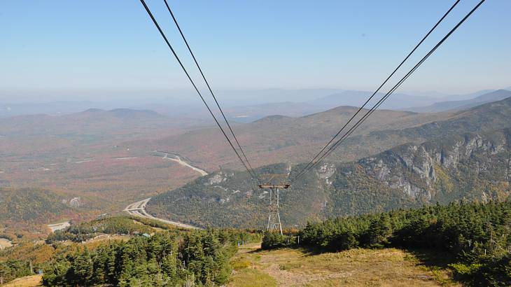 Cannon Mountain Aerial Tramway is one of the famous landmarks in New Hampshire