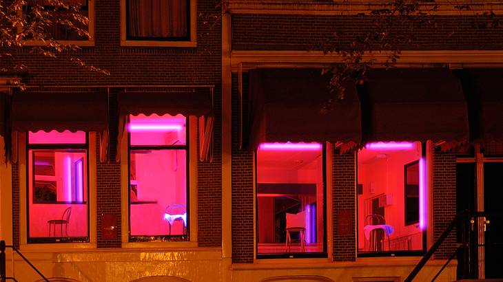 Shop Windows in the Red Light District of Amsterdam