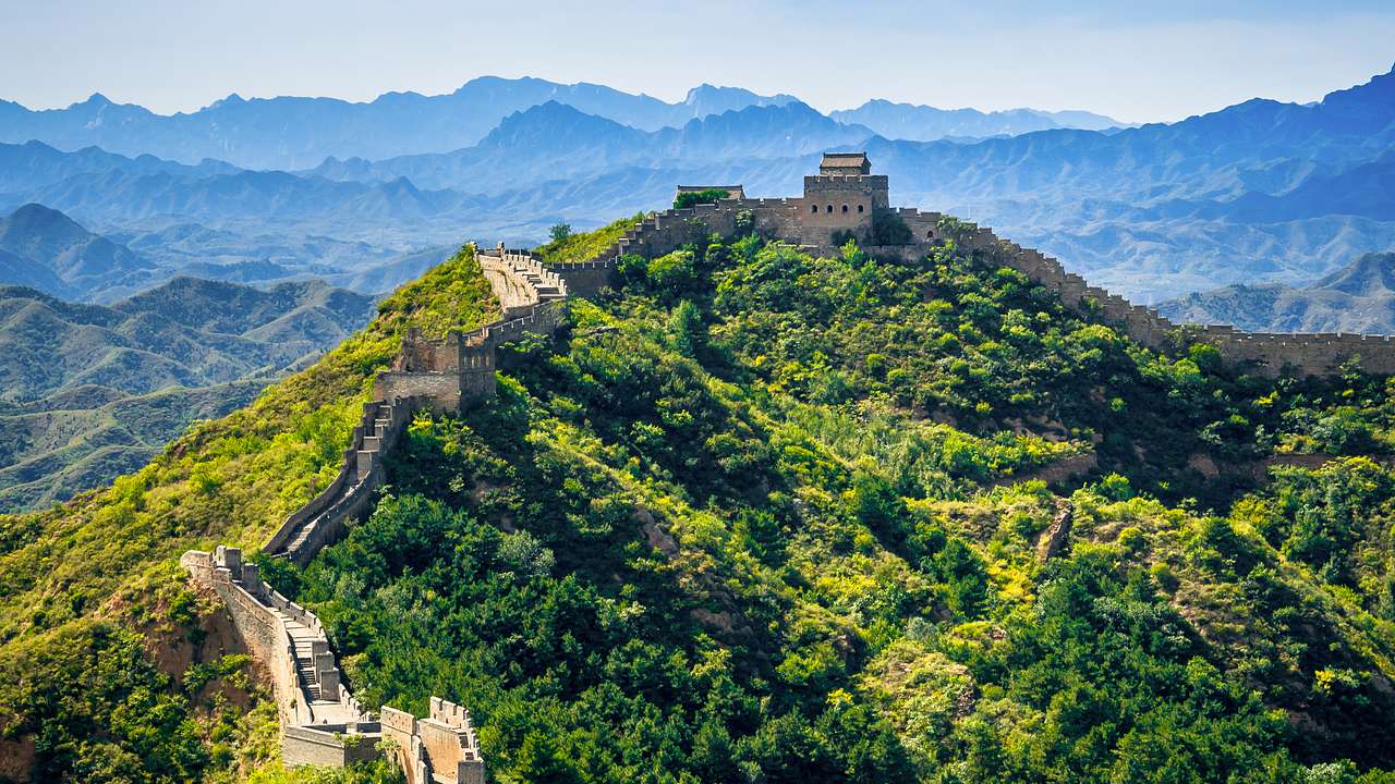 The Great Wall of China is one of the most famous landmarks in China