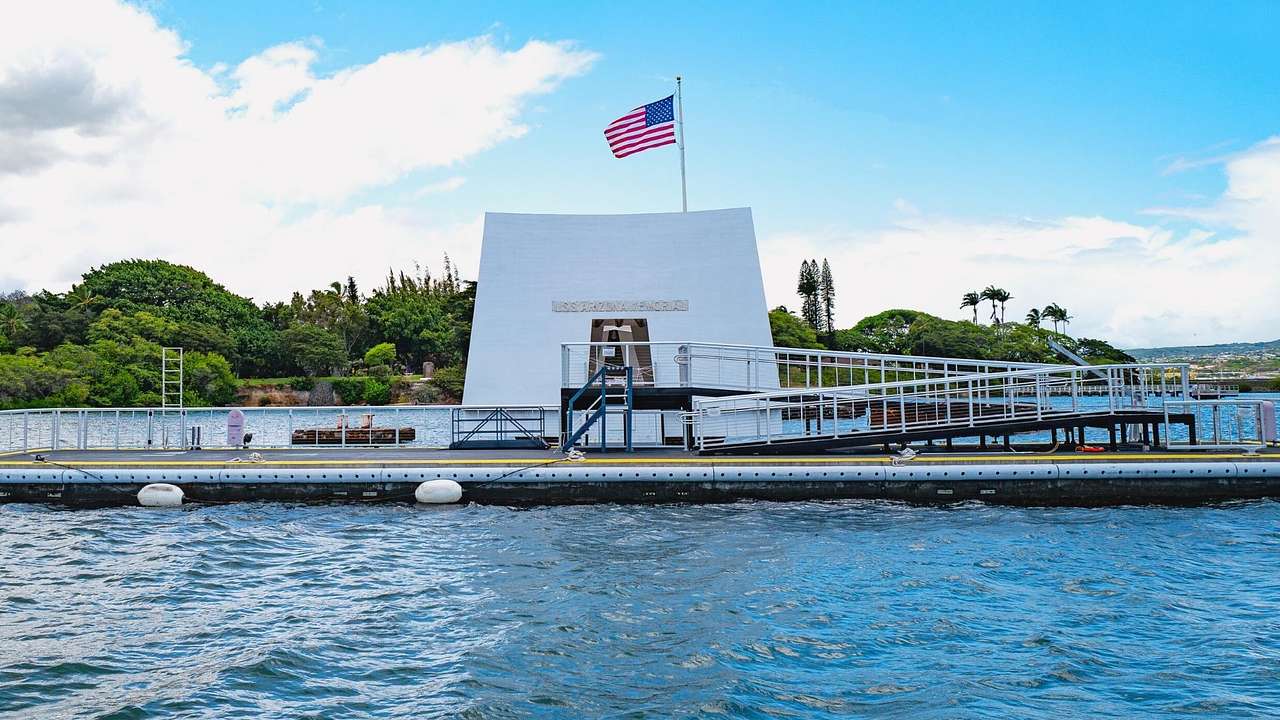 The USS Arizona Memorial is one of the most famous landmarks in Honolulu, Hawaii