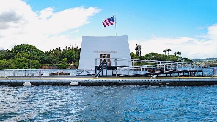 The USS Arizona Memorial is one of the most famous landmarks in Honolulu, Hawaii