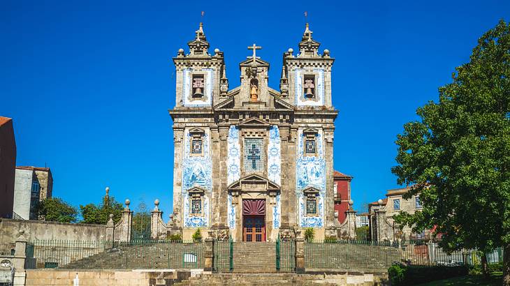 An old church with two bell towers