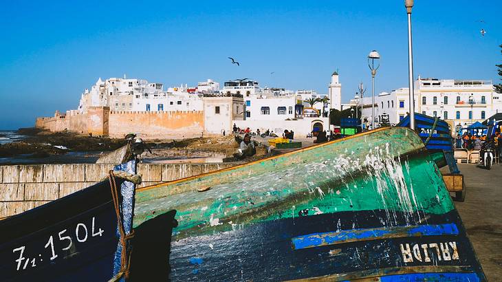 Old Town viewed from the fishing port in Essaouira, Morocco