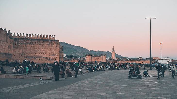 The city walls of Fes, Morocco