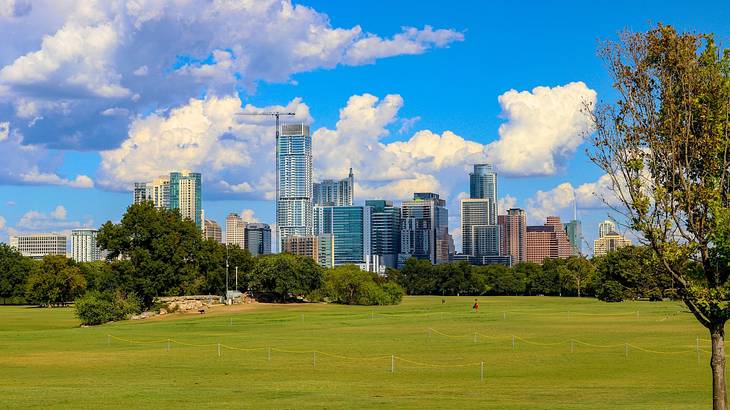 Zilker Metropolitan Park is one of the many landmarks in Austin, Texas